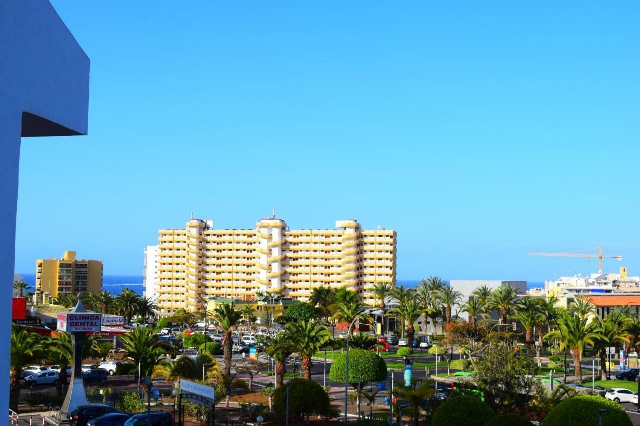 Sunny Summerland Los Cristianos, Ap With City And Ocean View 로스크리스티아노스 외부 사진